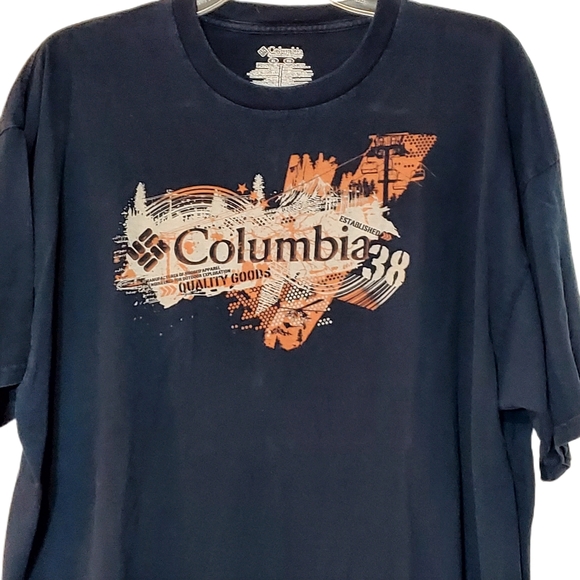 Columbia Men’s T-shirt Blue XL - Picture 2 of 6